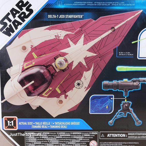 Star Wars Mission Fleet The Clone Wars Delta-7 Jedi Starfighter Collectible New - Picture 6 of 9